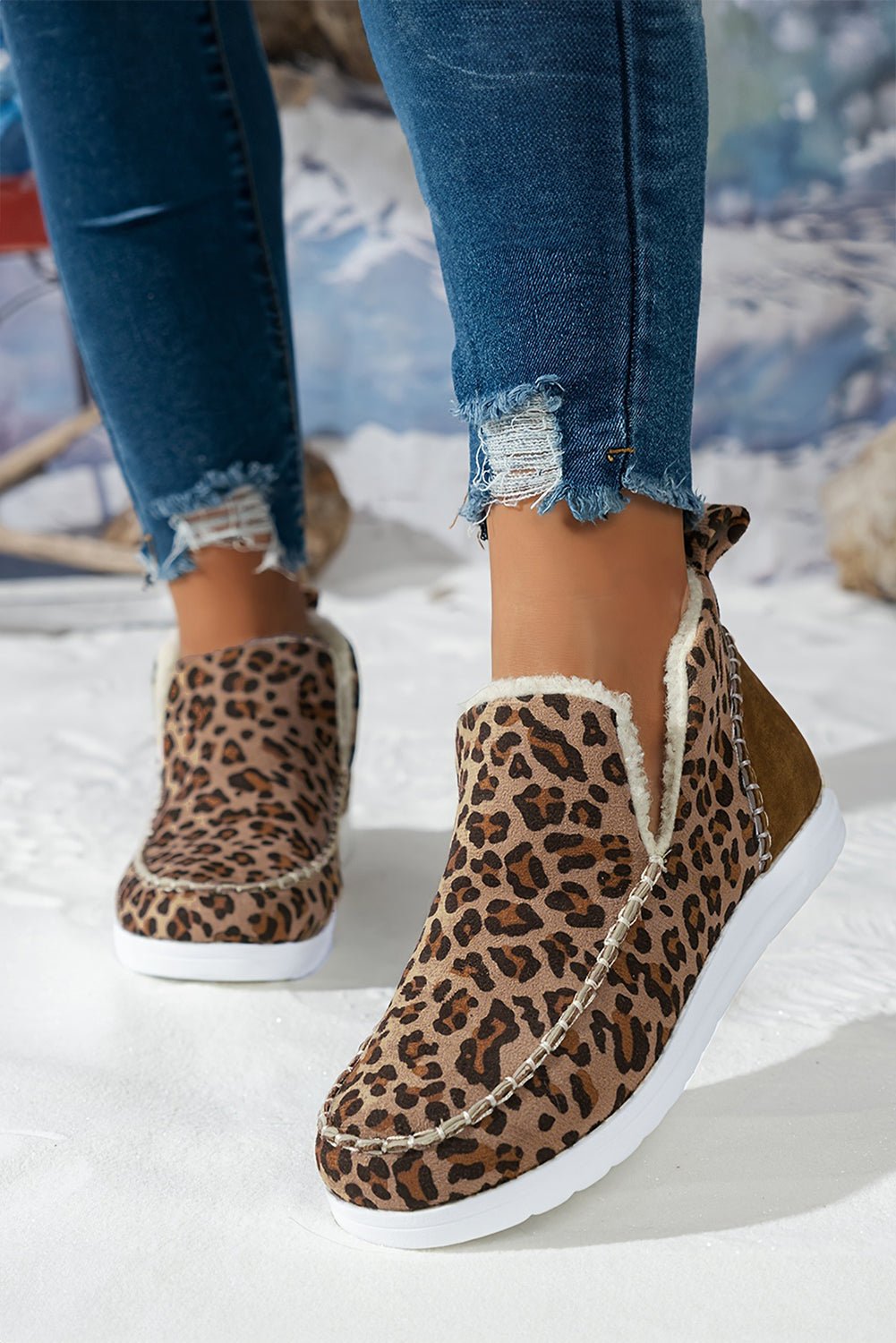 Sofia Flat Winter Fur Boots - Rustic Avenue