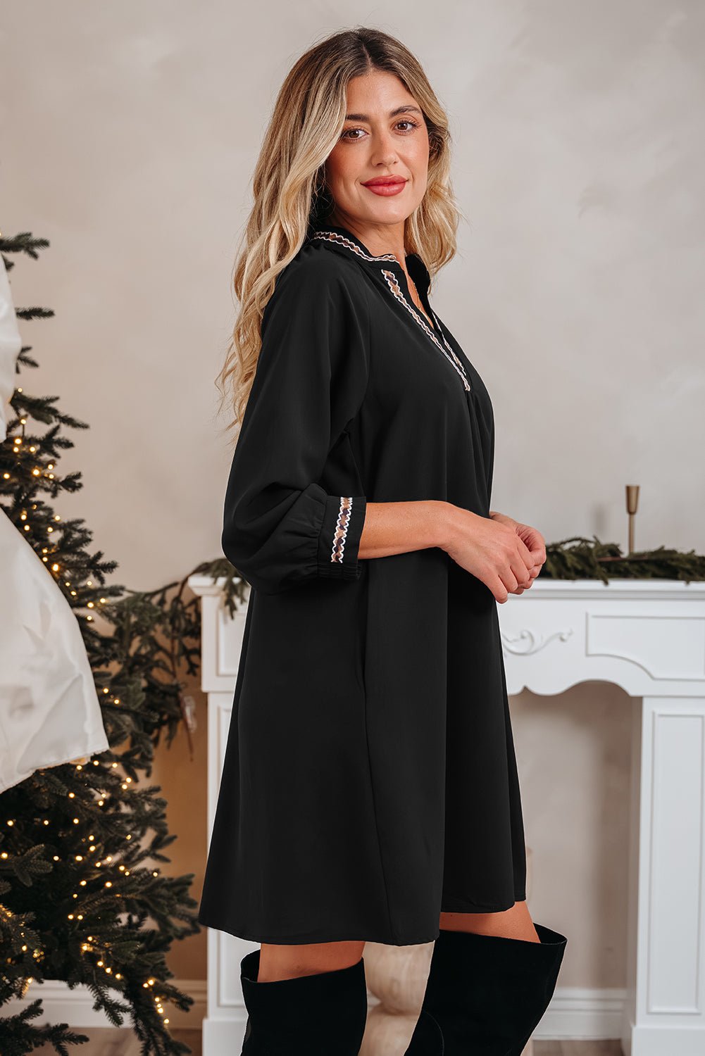 Quincy Sleeve Shift Mini Dress - Rustic Avenue