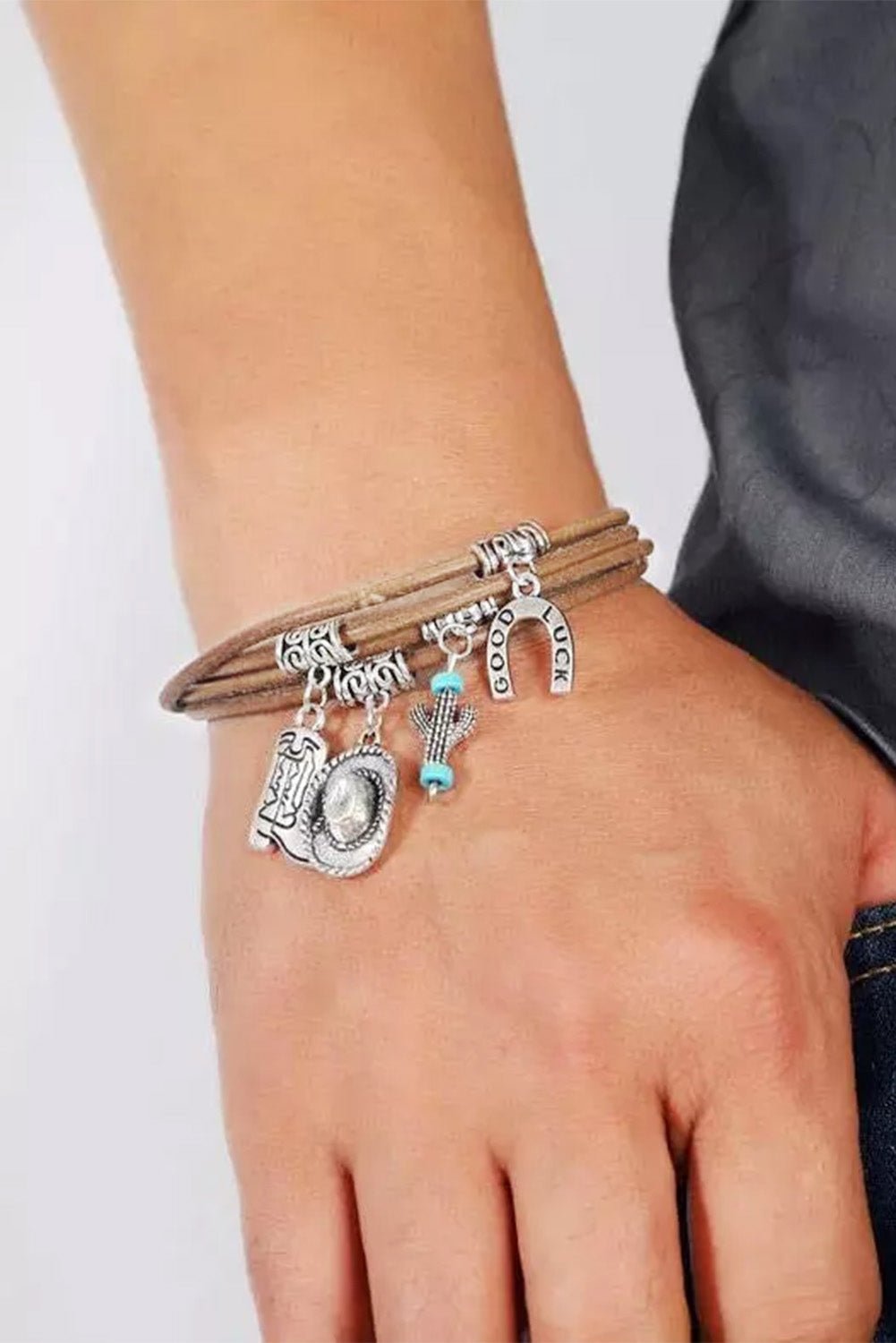 Salma Luck Cactus Layered Bracelet - Rustic Avenue