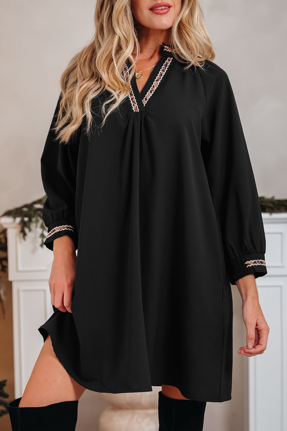 Quincy Sleeve Shift Mini Dress - Rustic Avenue