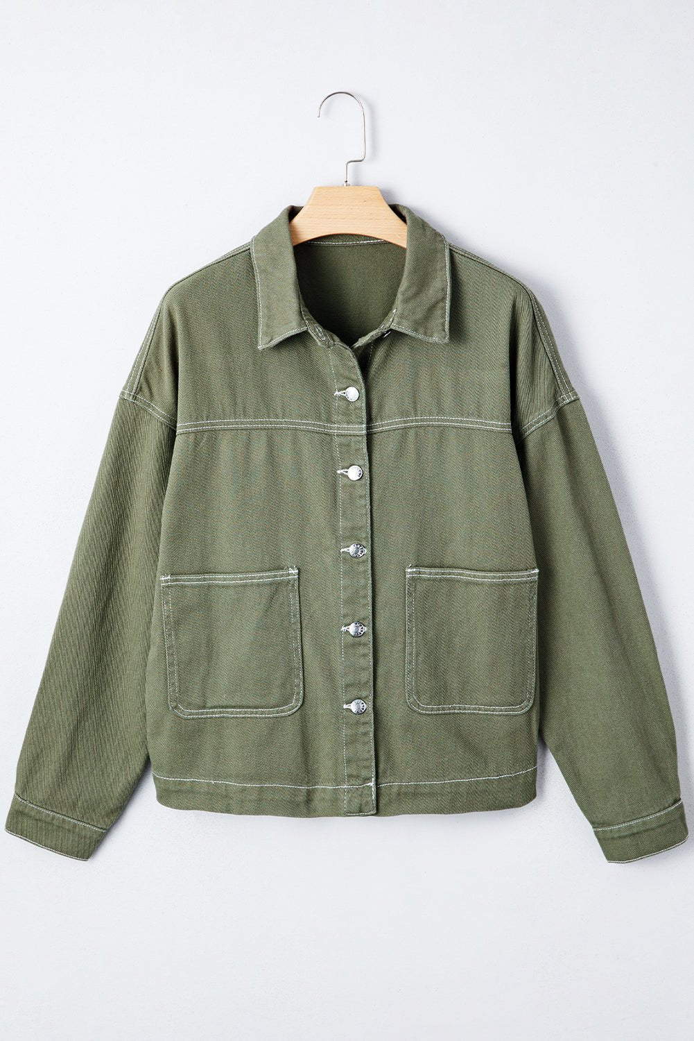 Isabella Collared Front Boyfriend Jacket - Rustic Avenue