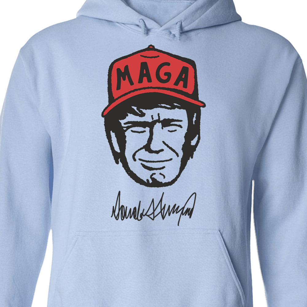 Trump MAGA Hat Cartoon Shirt, Trump MAGA Sweatshirt, Republican Sweater T1588 - GOP - Rustic Avenue