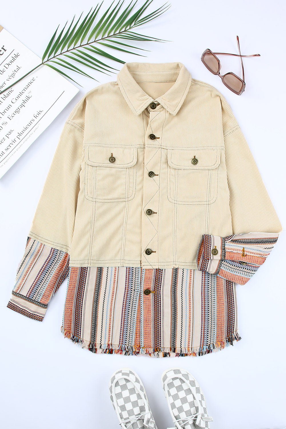 Lyla Button Up Corduroy Jacket - Rustic Avenue