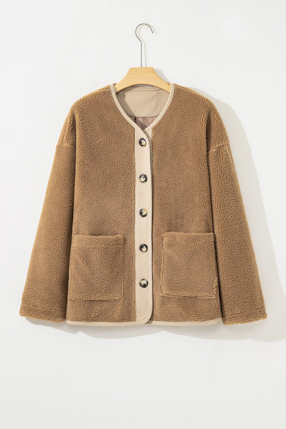 Lilisha Corduroy Edge Patchwork Jacket - Rustic Avenue