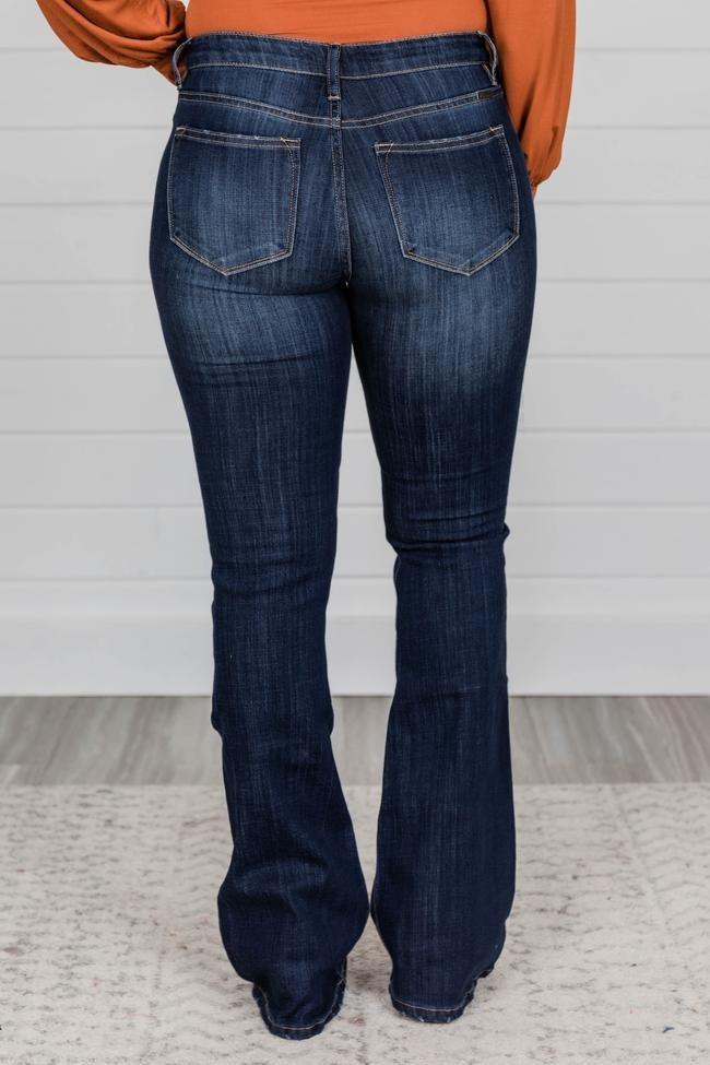 Classic Cowgirl High Waisted Flared Denim Jeans for Women | Flattering Fit & Timeless Style - Rustic Avenue