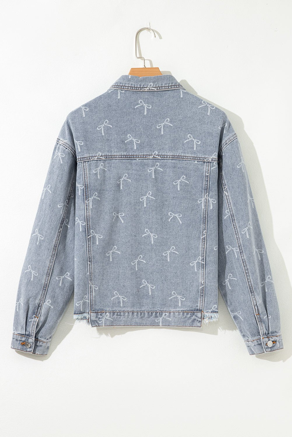 Amelia Wash Raw Hem Jacket - Rustic Avenue