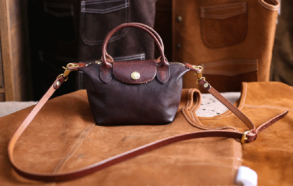 Vintage Luxe Horse Skin Leather Handbag
