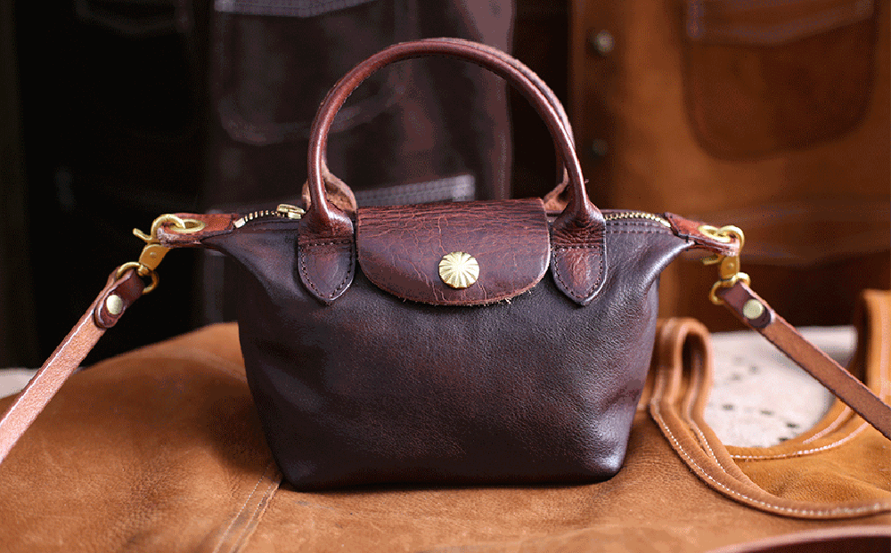 Vintage Luxe Horse Skin Leather Handbag