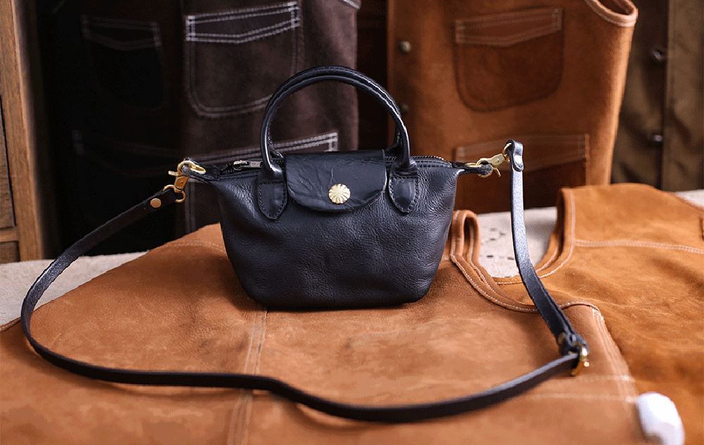 Vintage Luxe Horse Skin Leather Handbag