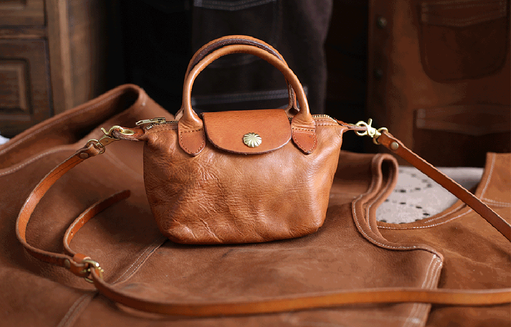 Vintage Luxe Horse Skin Leather Handbag