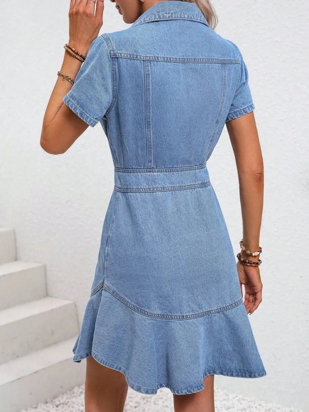 Denim Dream Button - Down Dress - Rustic Avenue