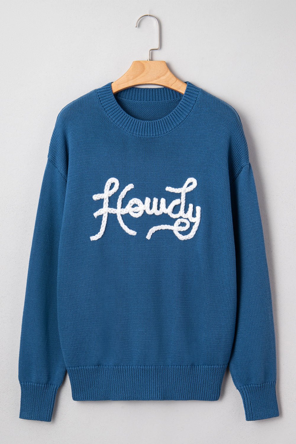Emiyra Embroidered Graphic Western Sweater - Rustic Avenue