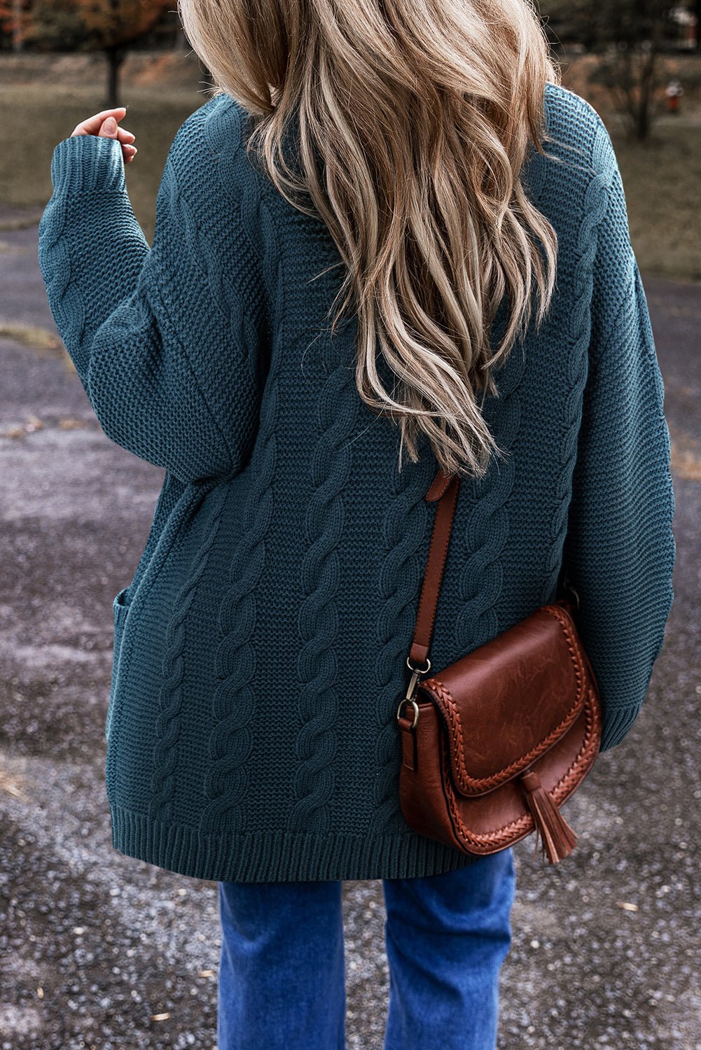 Gianna Knit Front Baggy Cardigan - Rustic Avenue