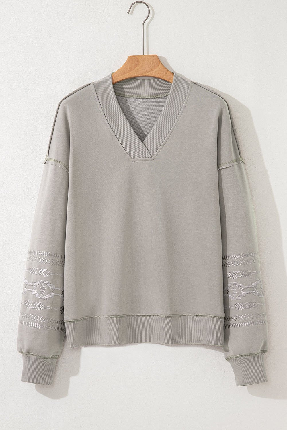 Kaylee aztec Embroidered Western Sweatshirt - Rustic Avenue