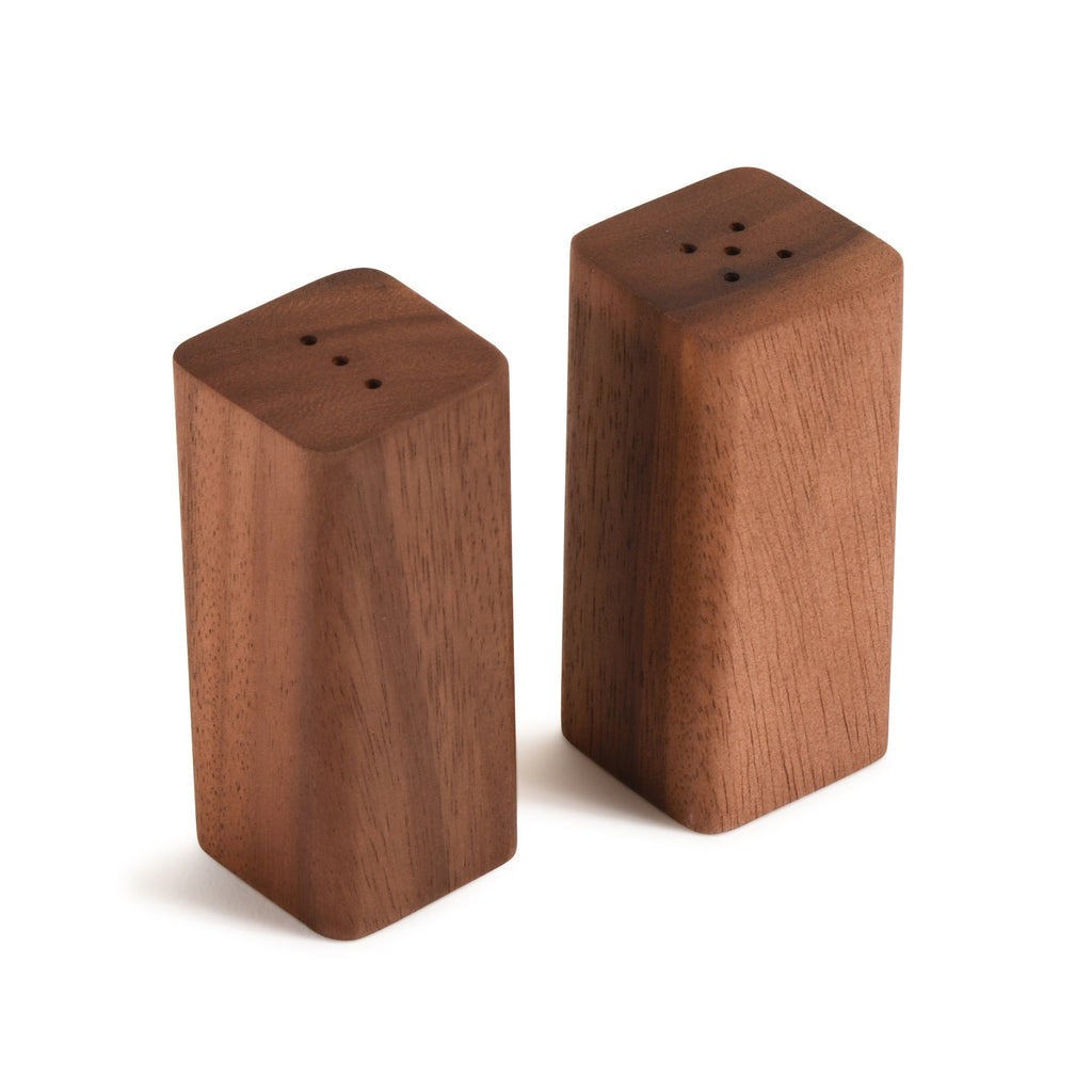 Salt & Pepper Shakers on an Acacia Wood Base - Rustic Avenue
