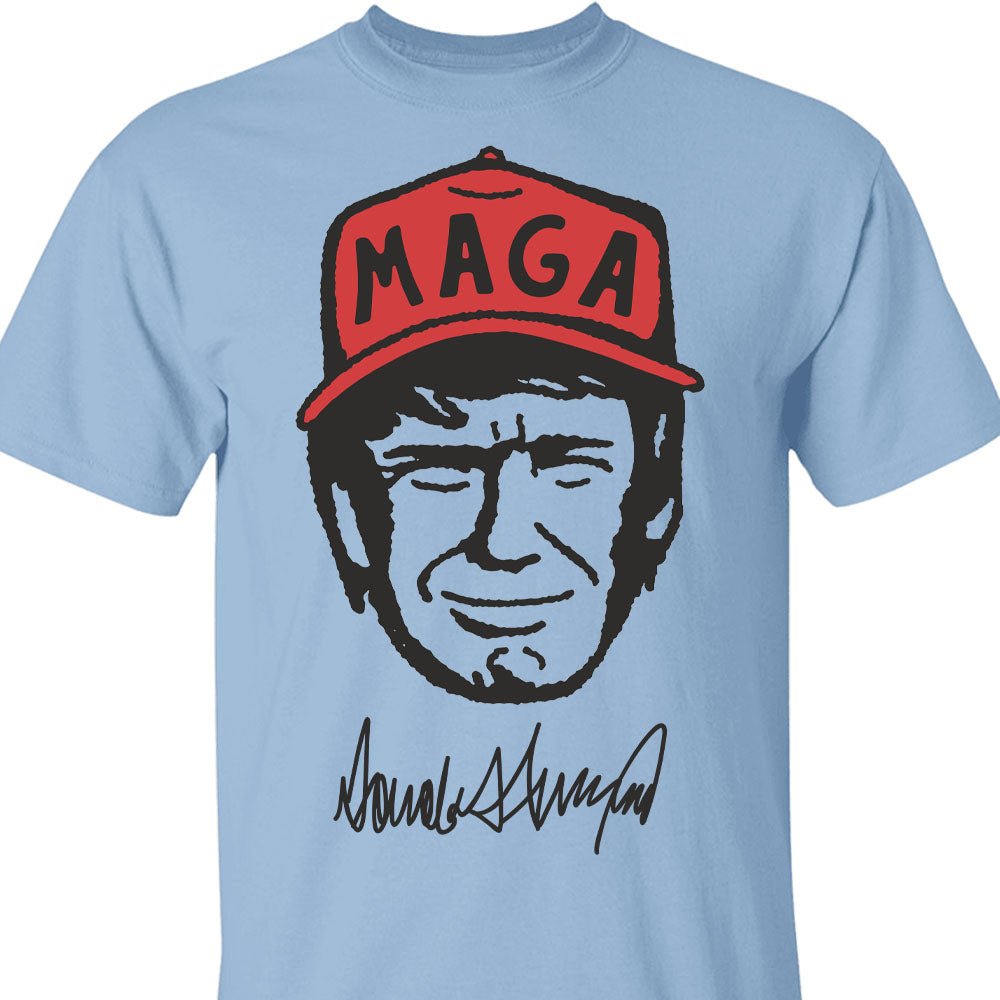 Trump MAGA Hat Cartoon Shirt, Trump MAGA Sweatshirt, Republican Sweater T1588 - GOP - Rustic Avenue