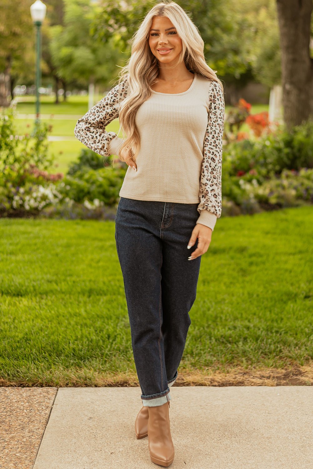 Quezia Ribbed Knit U Top - Rustic Avenue