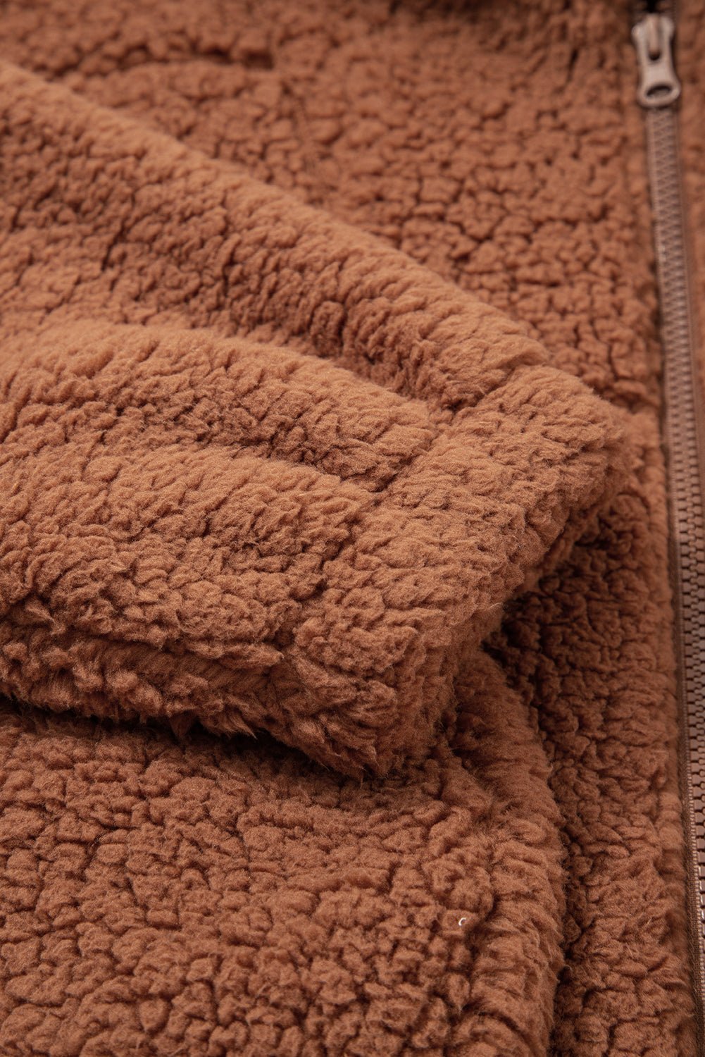 Bethany Up Hooded Sherpa Jacket - Rustic Avenue