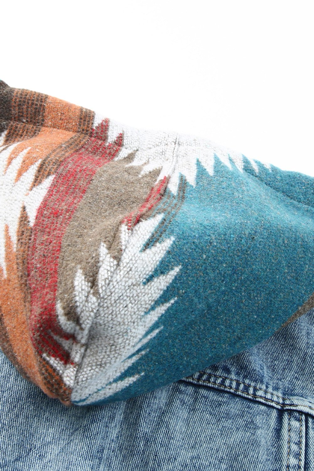 Emily Print Frayed Hem Jacket - Rustic Avenue