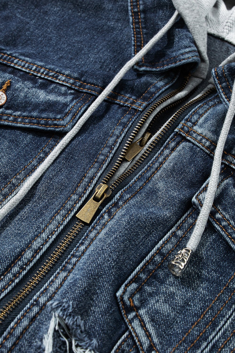 Mia Hooded Zip Up Jacket - Rustic Avenue