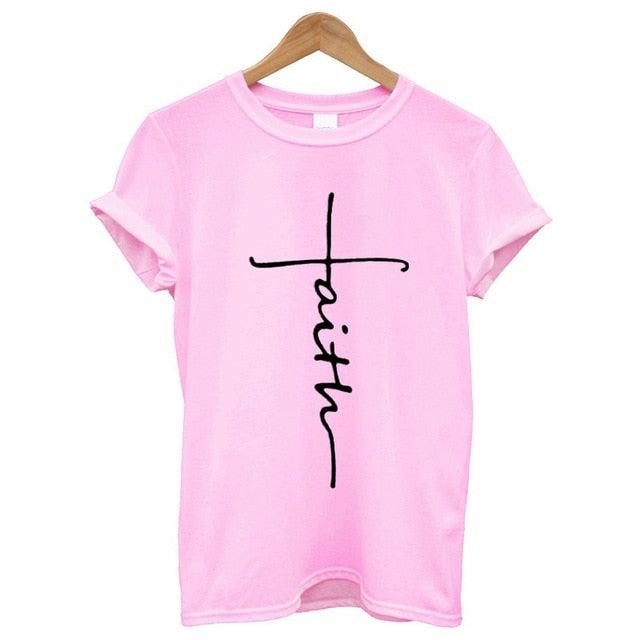The Cross T-Shirt | Country Girl Faith Shirt for Spring & Summer - Rustic Avenue