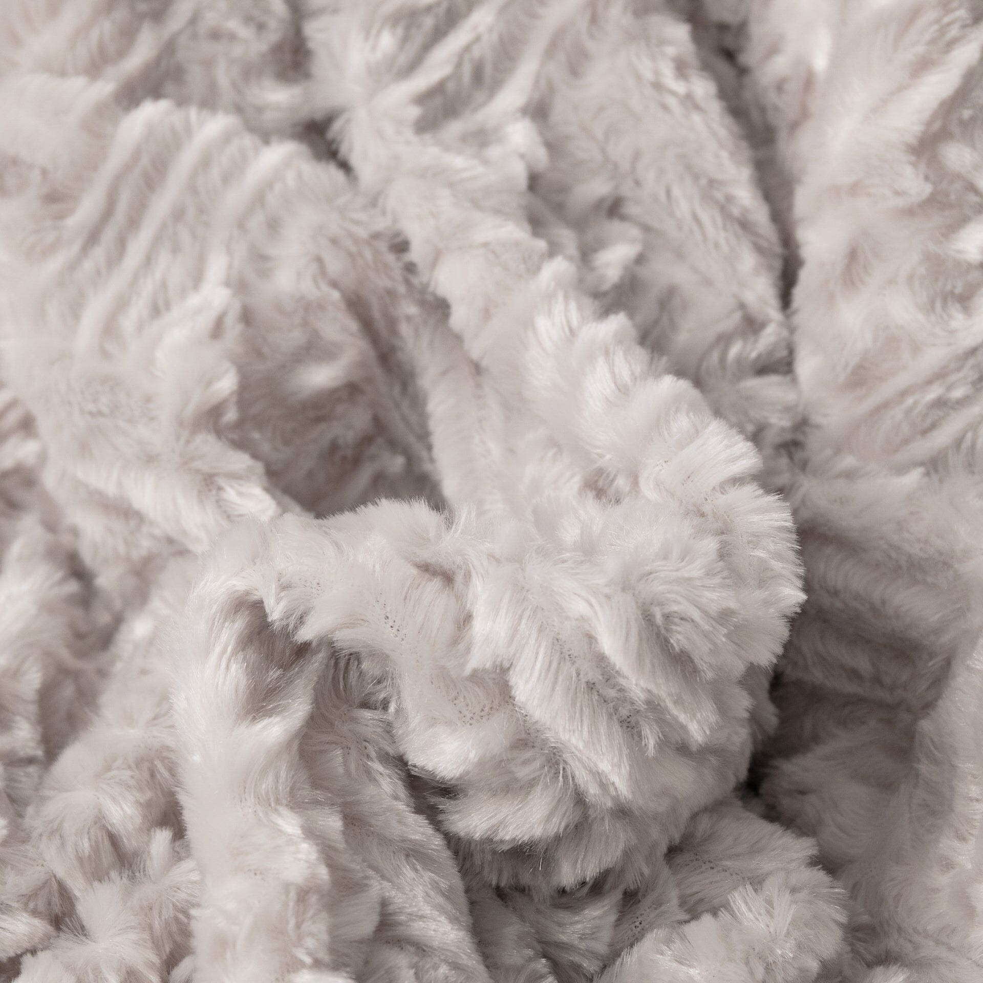 DaDalogy Bedding Lavender Grey Faux Fur Throw Blanket - Dreamy Geometric Embossed Sherpa Backside - Super Soft Warm Cozy Plush Fluffy - Rustic Avenue