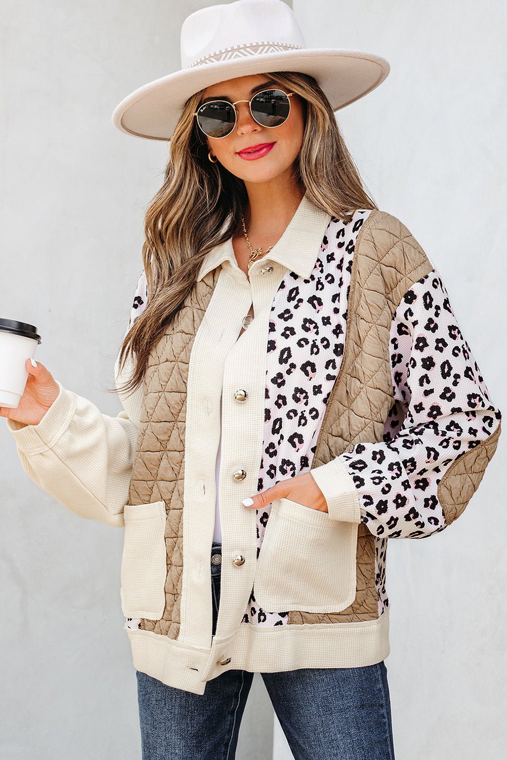 Novaza Quilted Patchwork Front Jacket - Rustic Avenue