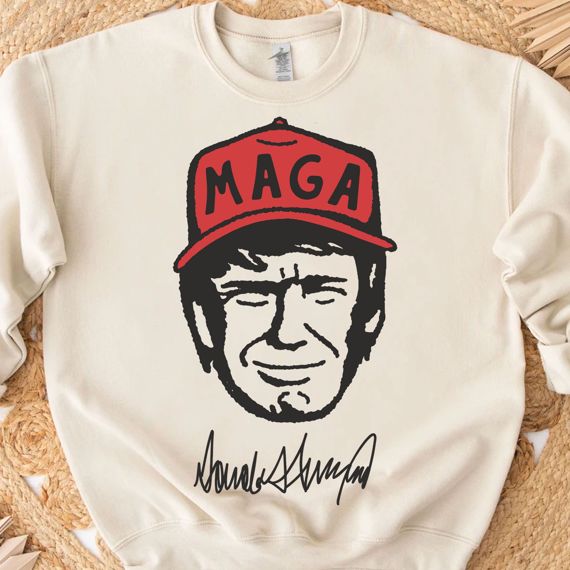 Trump MAGA Hat Cartoon Shirt, Trump MAGA Sweatshirt, Republican Sweater T1588 - GOP - Rustic Avenue