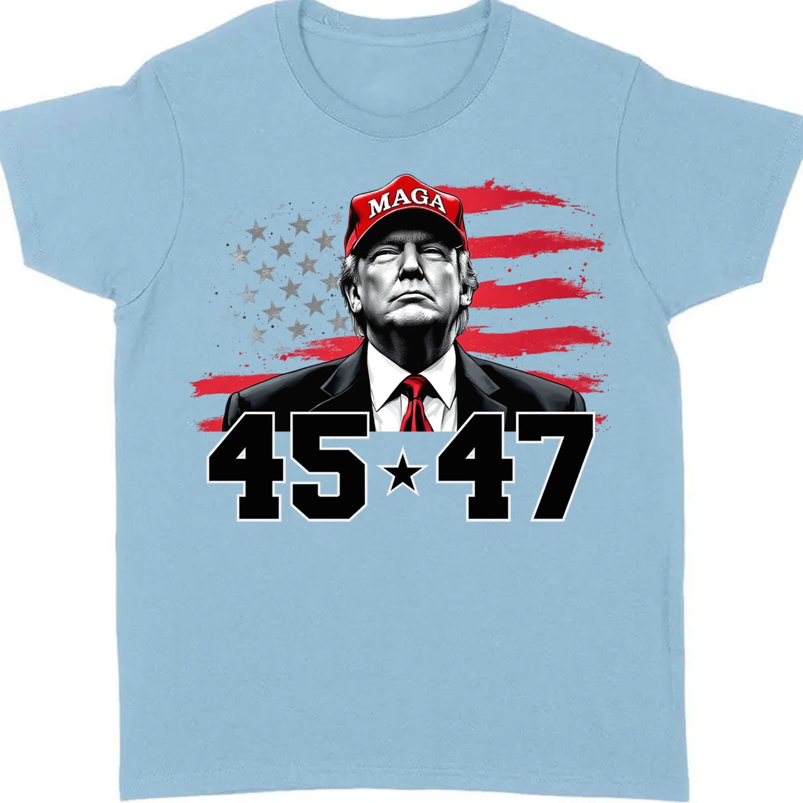 Trump MAGA 45 47 Shirt, President 47th Trump, Trump Patriotic Shirt, Republican Shirt Bright 681981 - GOP - Rustic Avenue