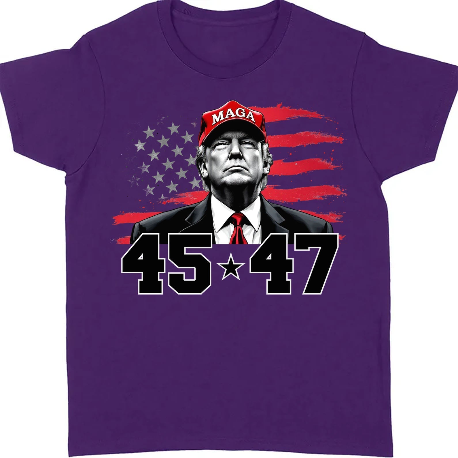Trump MAGA 45 47 Shirt, President 47th Trump Shirt, Trump Patriotic Shirt, Republican Dark Shirt 681981 - GOP - Rustic Avenue