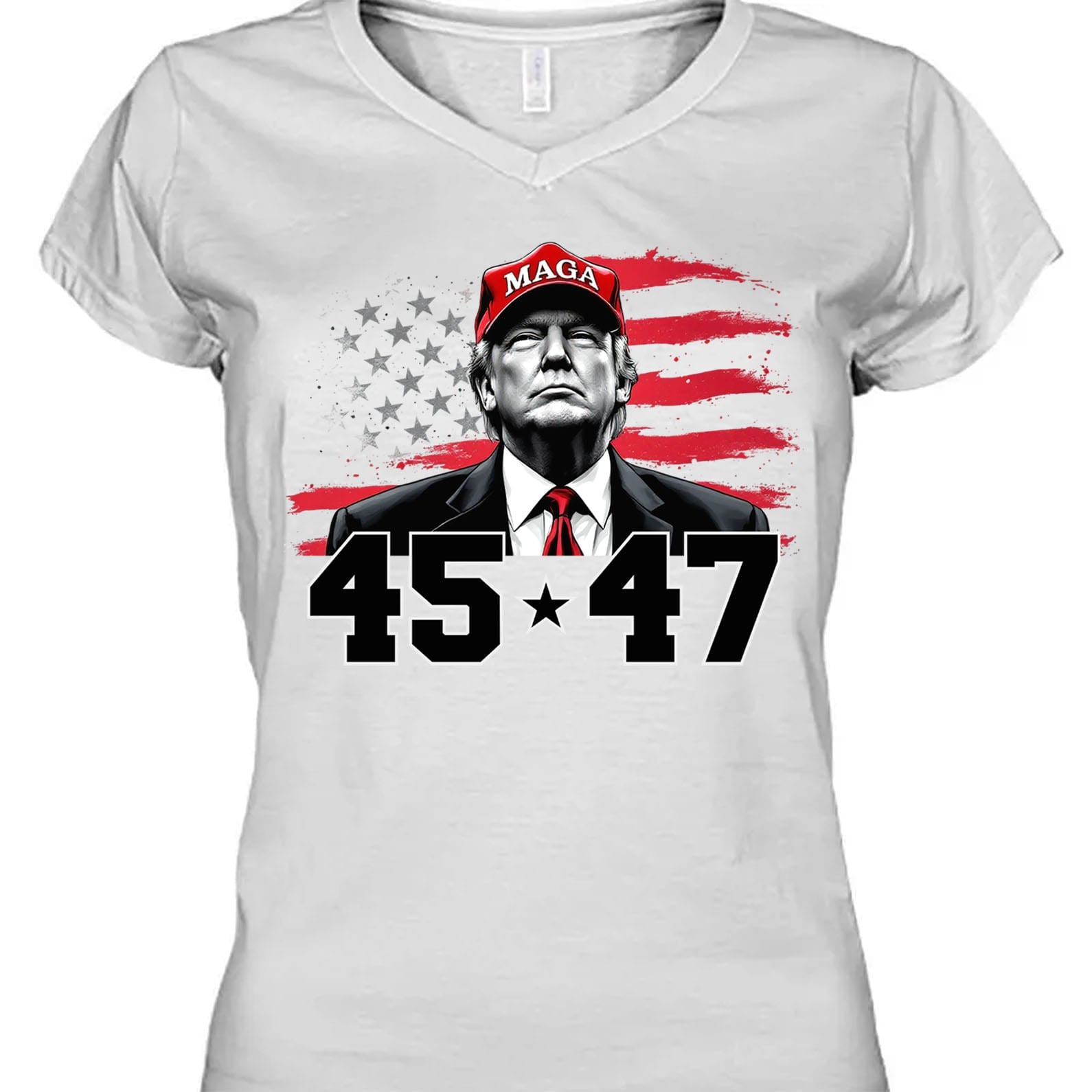 Trump MAGA 45 47 Shirt, President 47th Trump, Trump Patriotic Shirt, Republican Shirt Bright 681981 - GOP - Rustic Avenue