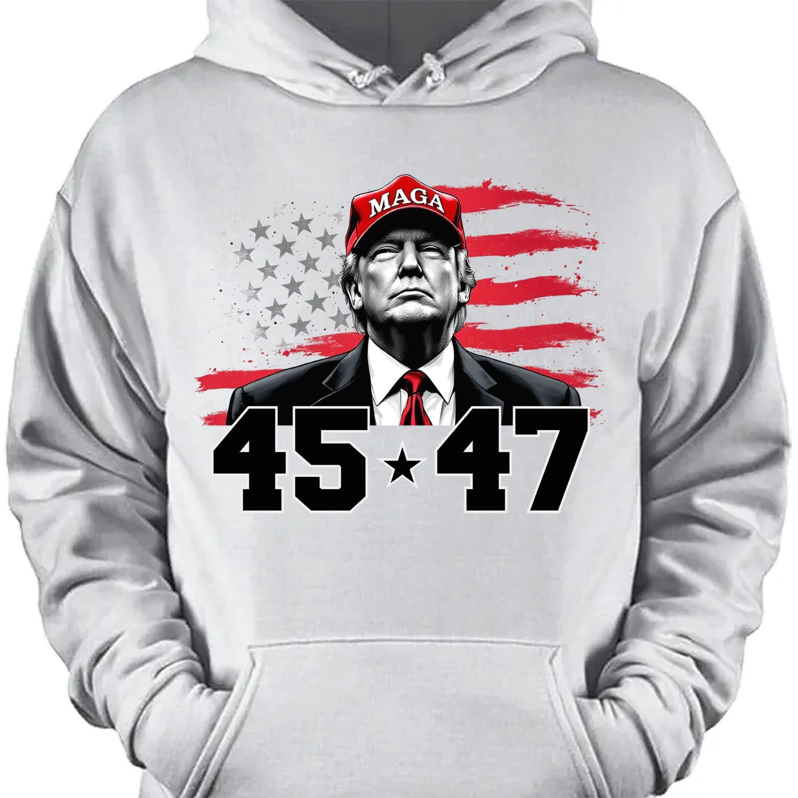 Trump MAGA 45 47 Shirt, President 47th Trump Shirt, Trump Patriotic Shirt, Republican Dark Shirt 681981 - GOP - Rustic Avenue