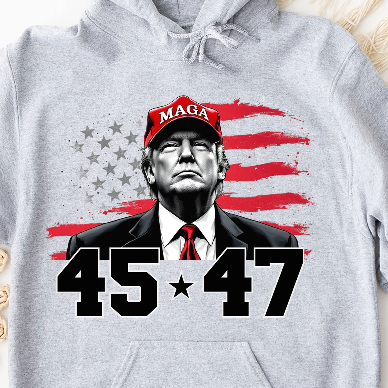 Trump MAGA 45 47 Shirt, President 47th Trump, Trump Patriotic Shirt, Republican Shirt Bright 681981 - GOP - Rustic Avenue