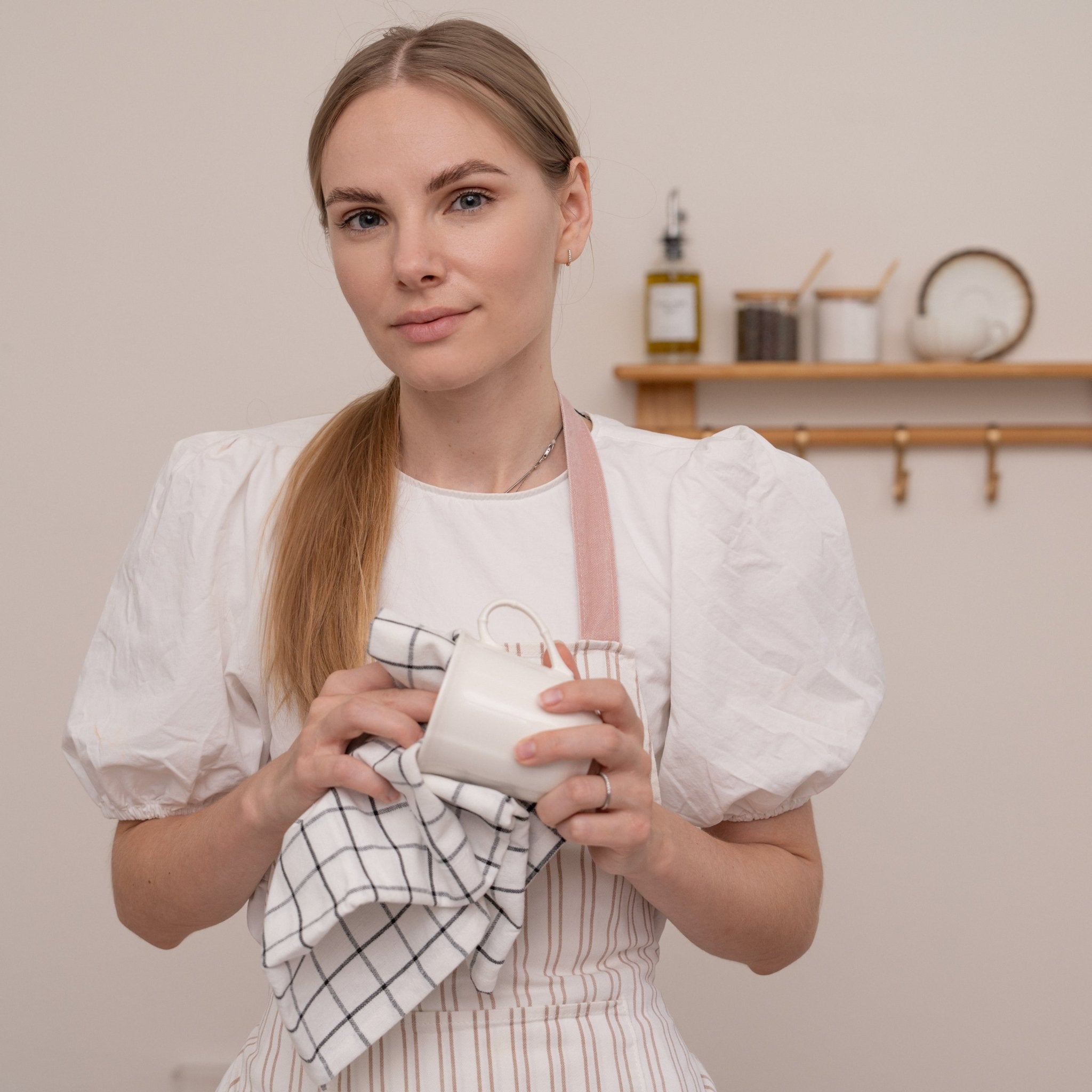 Stripe & Check Kitchen Towel Set - Rustic Avenue