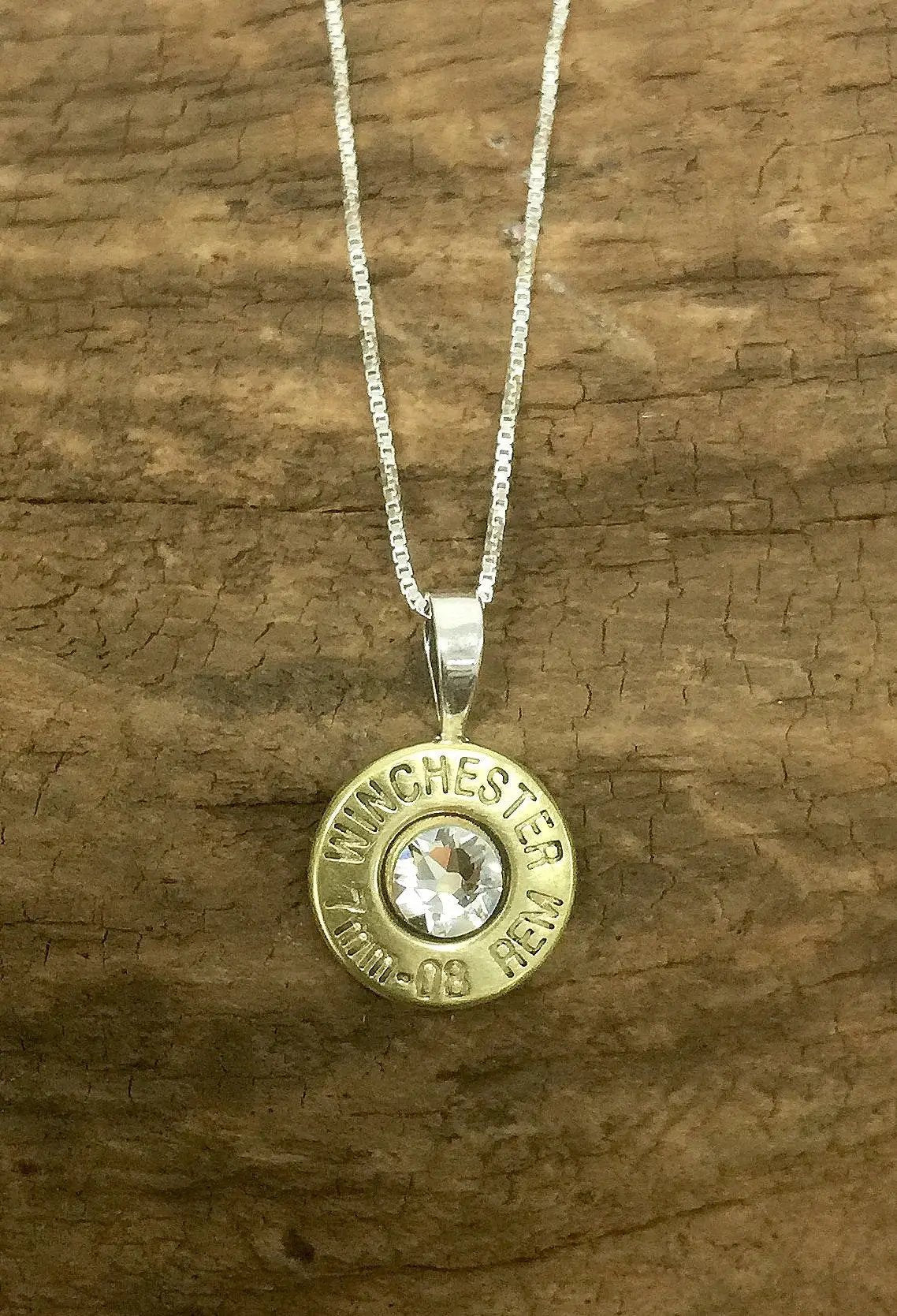 7mm - 08 Sterling Silver Bullet Head Necklace - Rustic Avenue