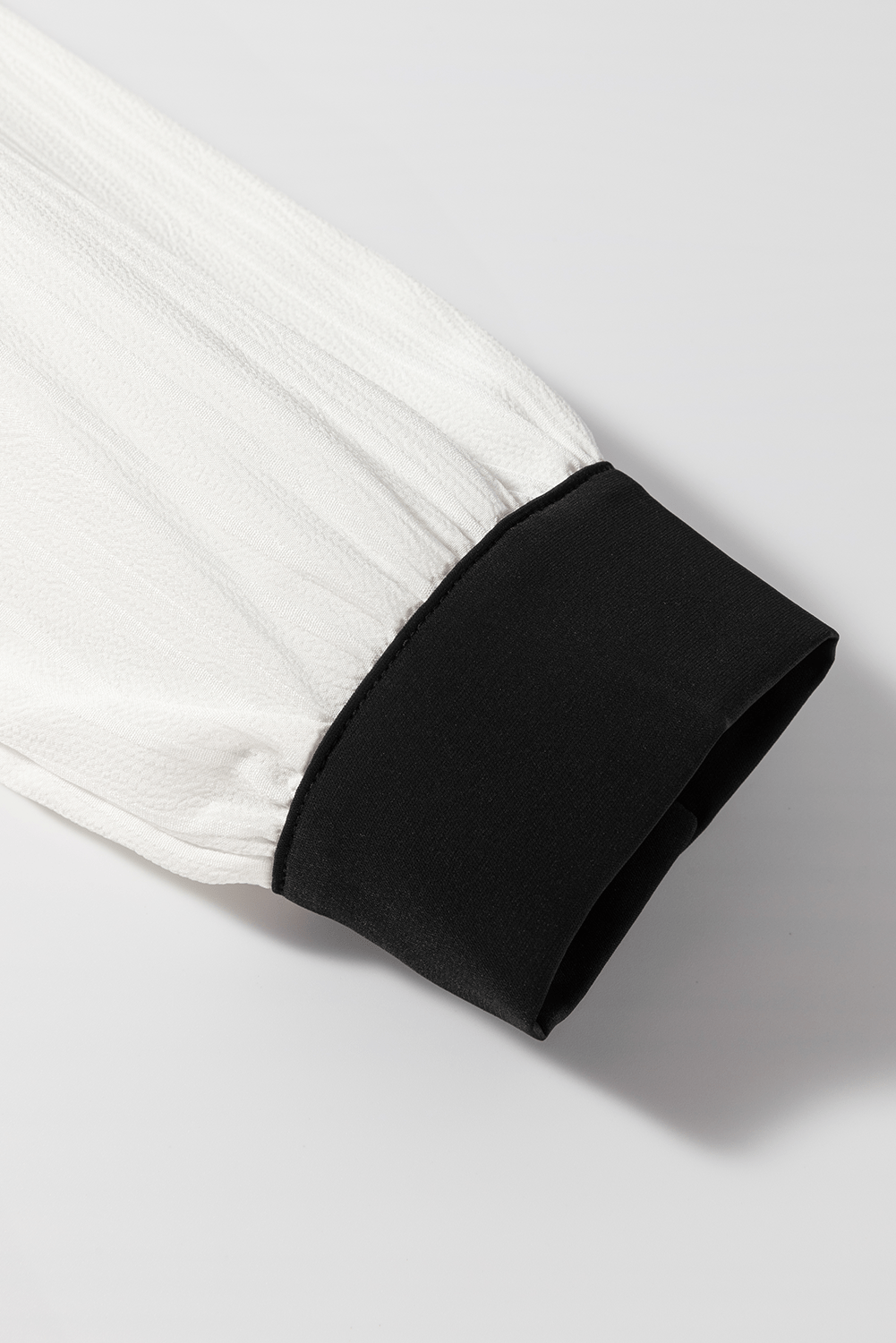 Ramila Textured Colorblock Elegant Blouse - Rustic Avenue