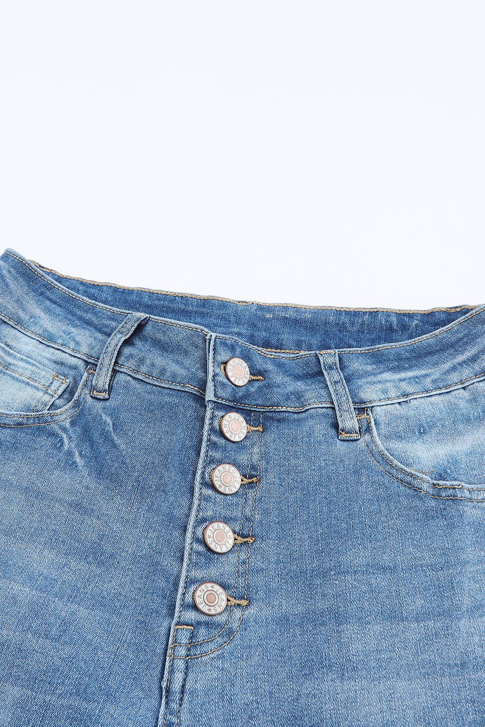 Kyra Waist Distressed Flared Jeans - Rustic Avenue