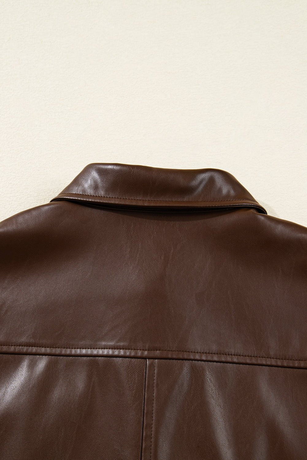 Mila Drawstring Hem Leather Jacket - Rustic Avenue