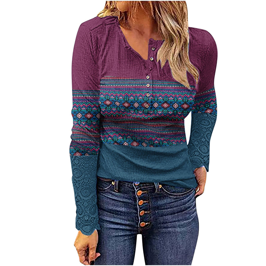 Desert Sunset Cowgirl Knit Top - Rustic Avenue