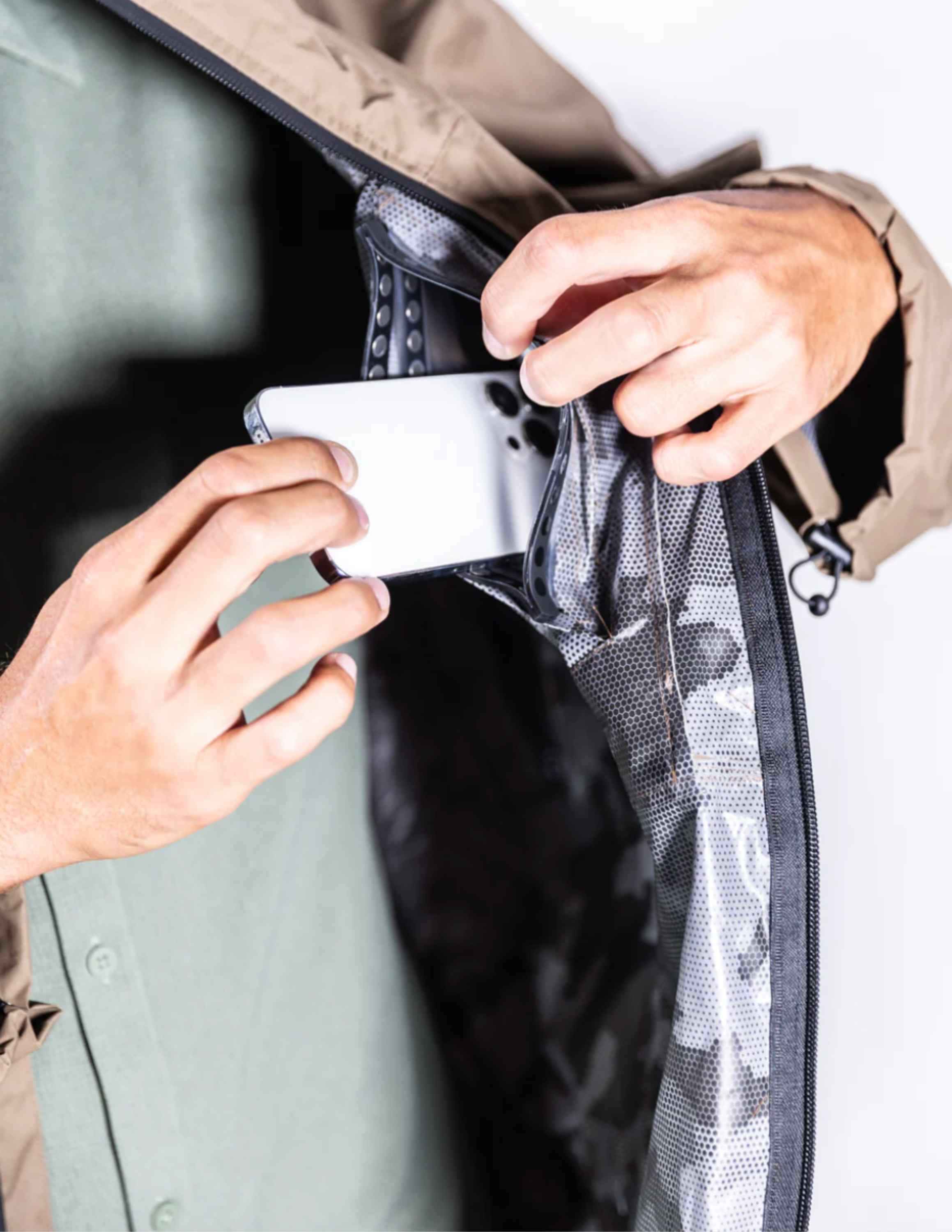 Waterproof Rain Jacket With A Waterproof Pocket - Rustic Avenue