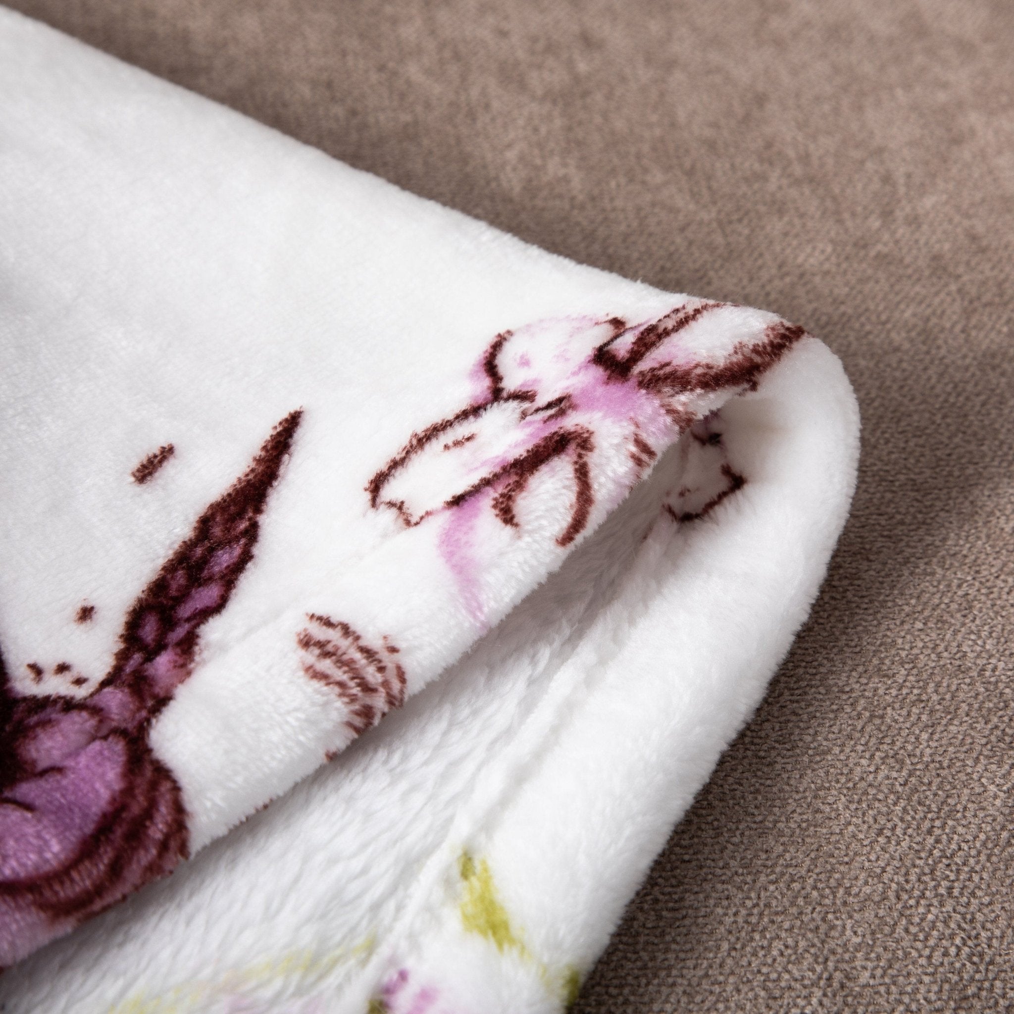 DaDa Bedding Floral Blossoms Spring Cottage Birds Soft Fleece Throw Blanket (XY1010) - Rustic Avenue