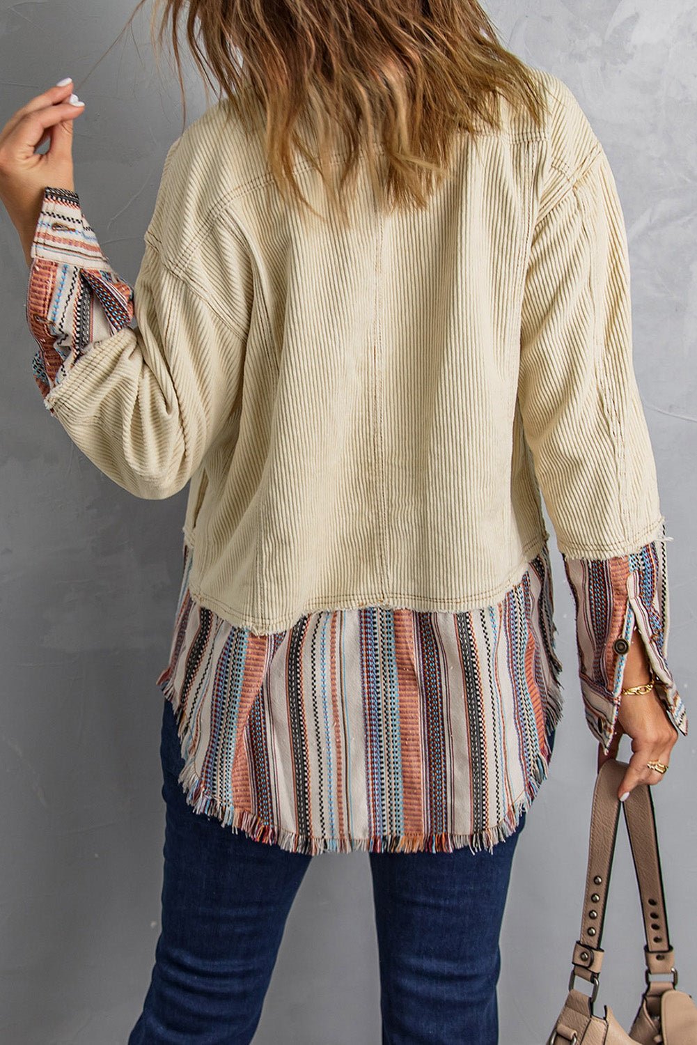 Lyla Button Up Corduroy Jacket - Rustic Avenue