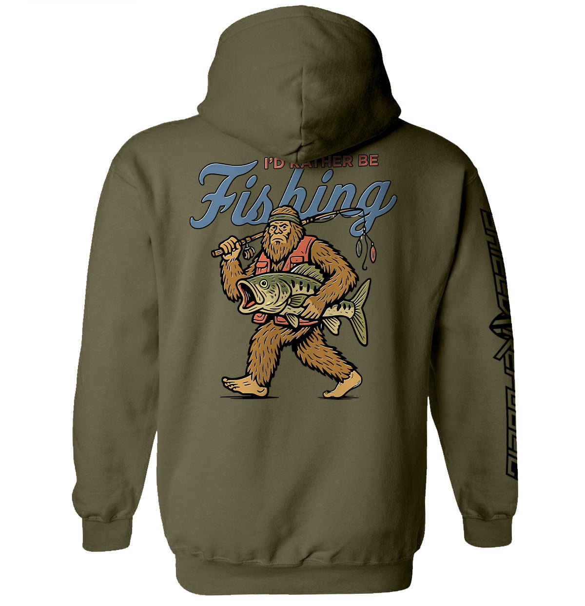 I'd Rather Be Fishing Bigfoot - Rustic Avenue