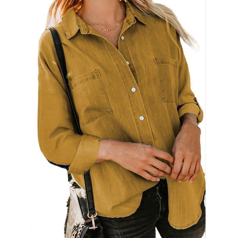 SilkSoft Loose Fit Denim Shirt - Rustic Avenue