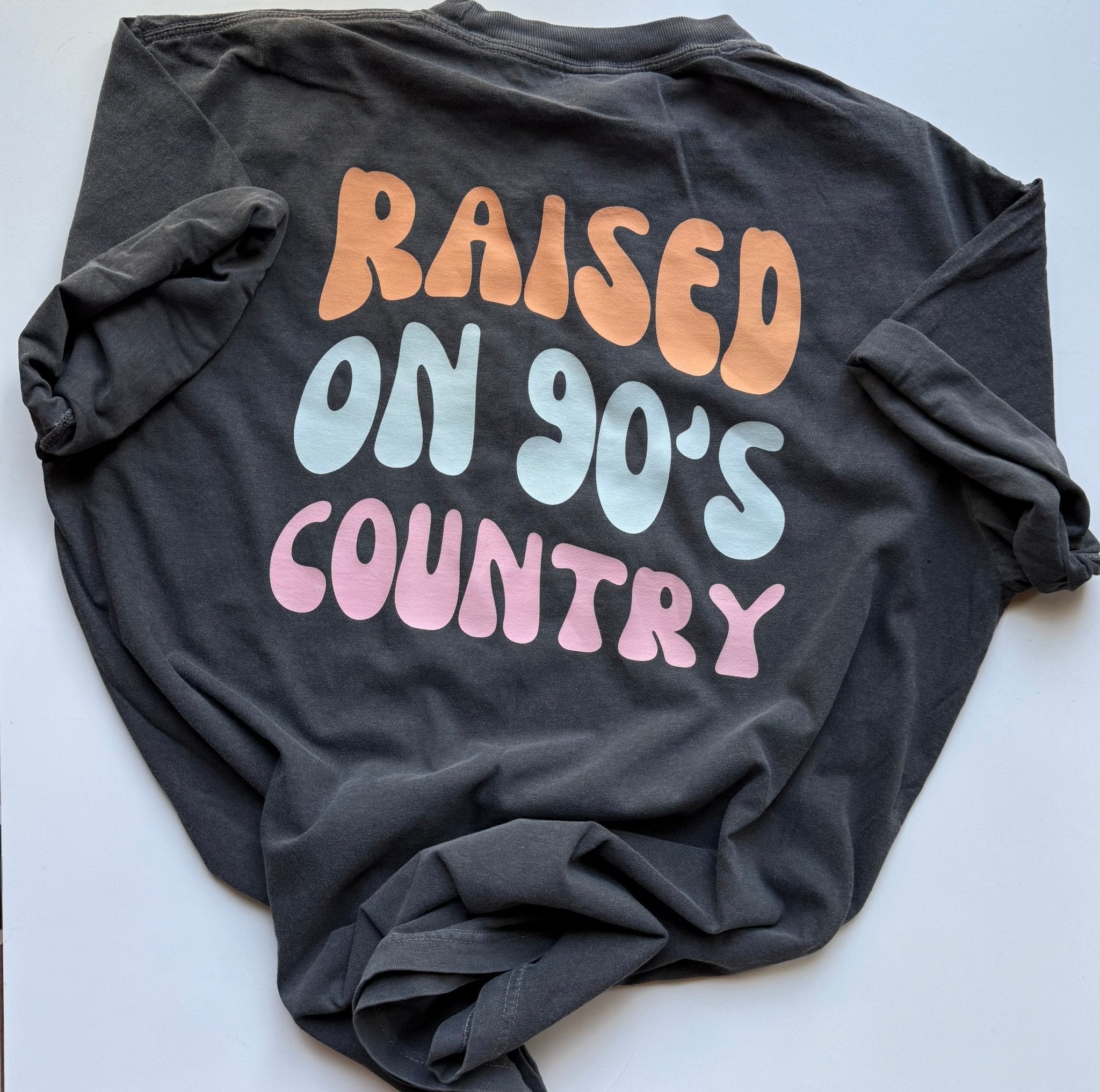 “Raised on 90s Country” Graphic - Rustic Avenue