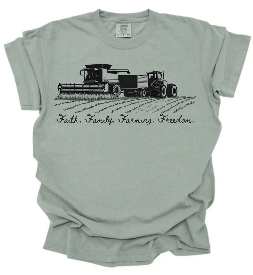 Faith • Family • Farming • Freedom Graphic Tee - Rustic Avenue