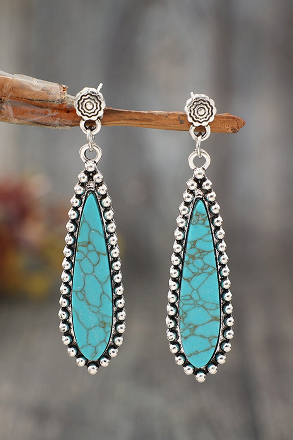 Vintage Bohemian Turquoise Earrings - Rustic Avenue