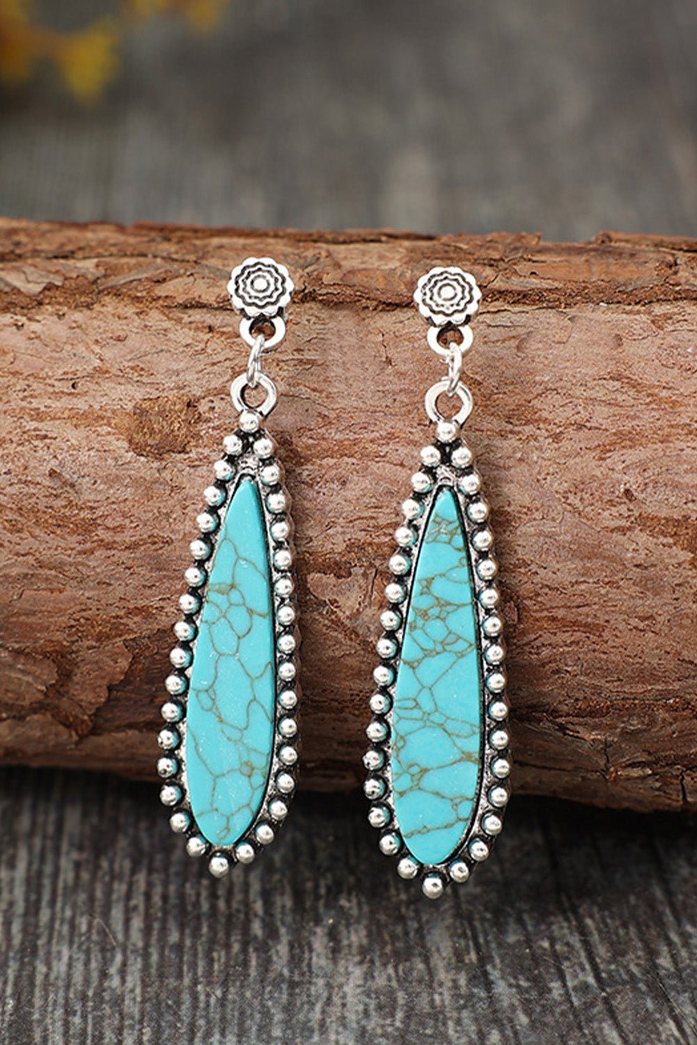 Vintage Bohemian Turquoise Earrings - Rustic Avenue