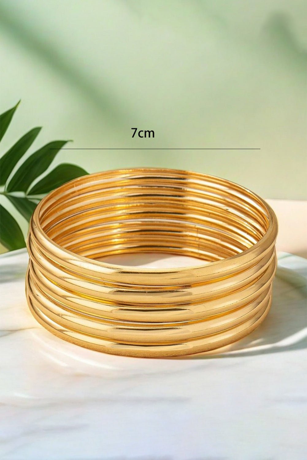 Gold Multi Layer Bangle Bracelet - Rustic Avenue