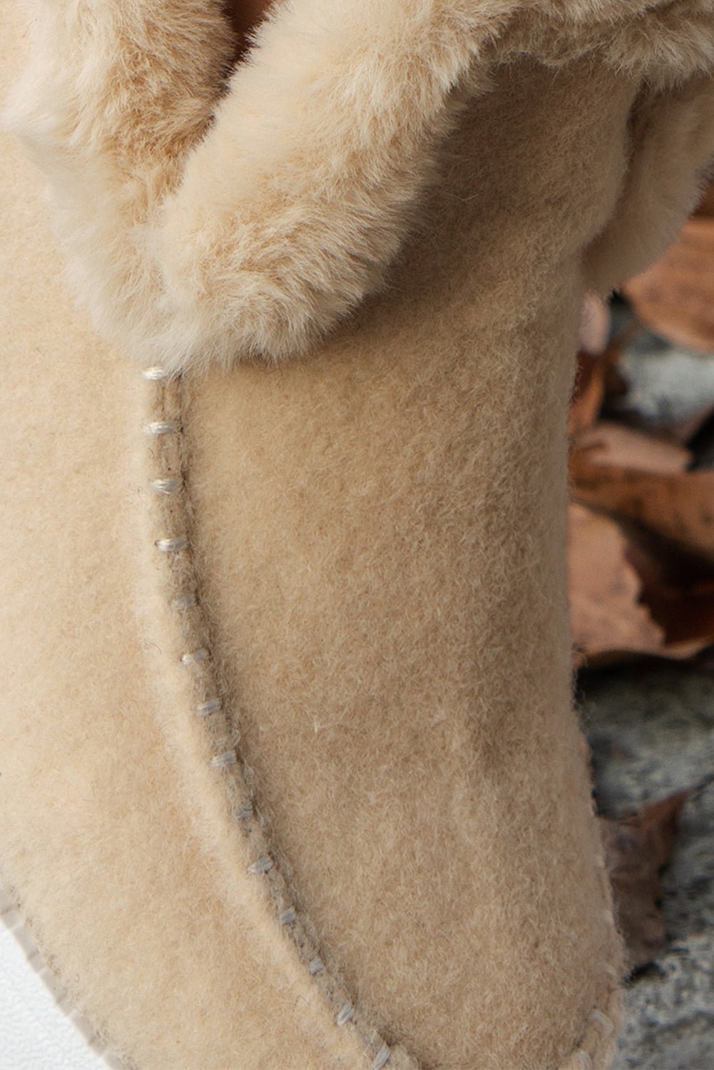 Anna Suede Stitching Plush Lined Anklet Boots - Rustic Avenue